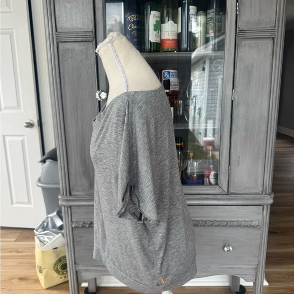 Lucy Heather Gray Women's Short Sleeve Top - Picture 2 of 4